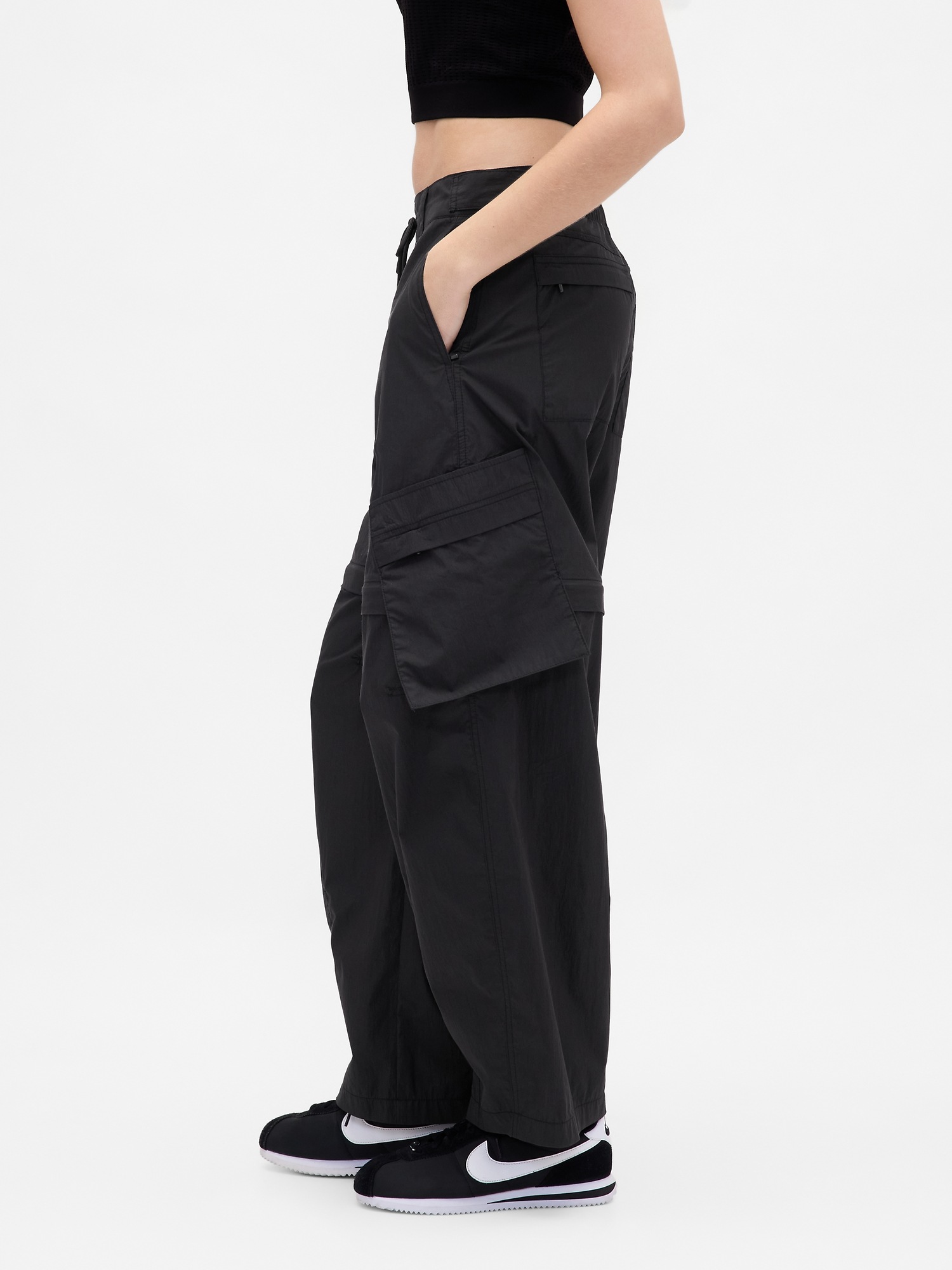 × BÉIS Convertible Cargo Barrel Pants