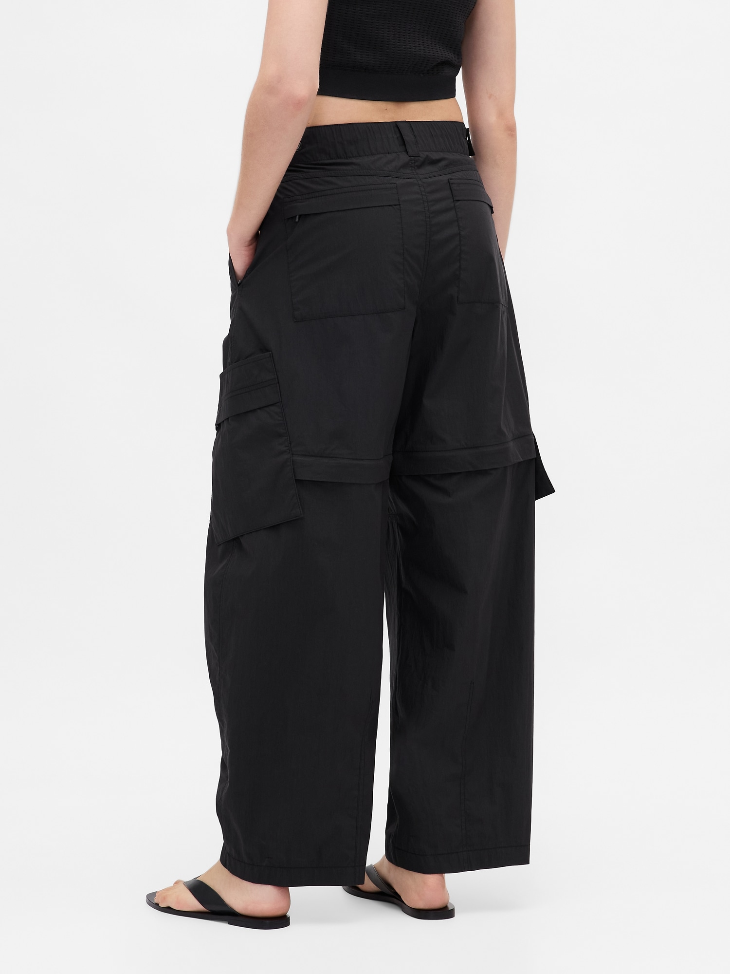 × BÉIS Convertible Cargo Barrel Pants
