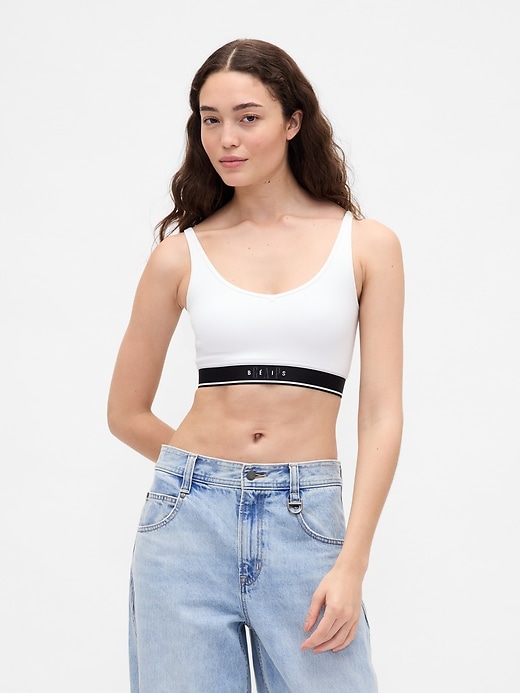 Image number 1 showing, Gap × BÉIS Seamless Logo Sports Bra
