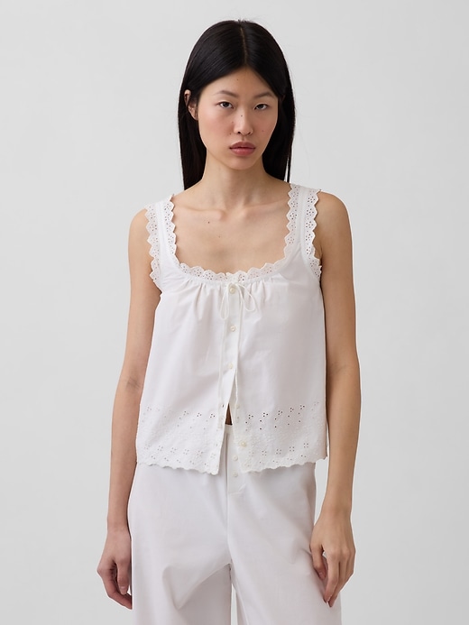 Image number 1 showing, Embroidered PJ Tank