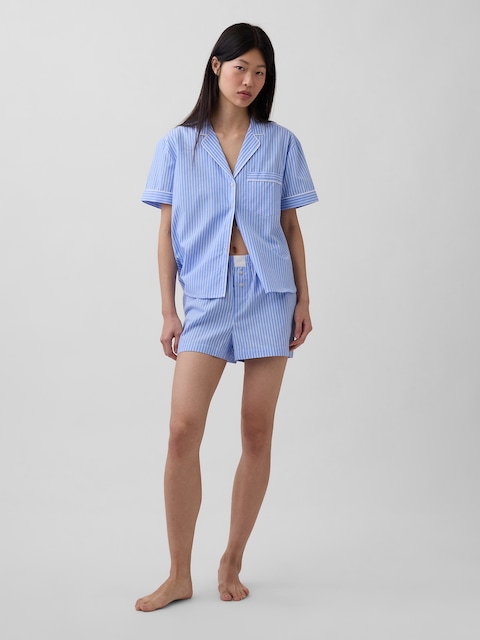 BOXEUR DE PYJAMA EN POPELINE