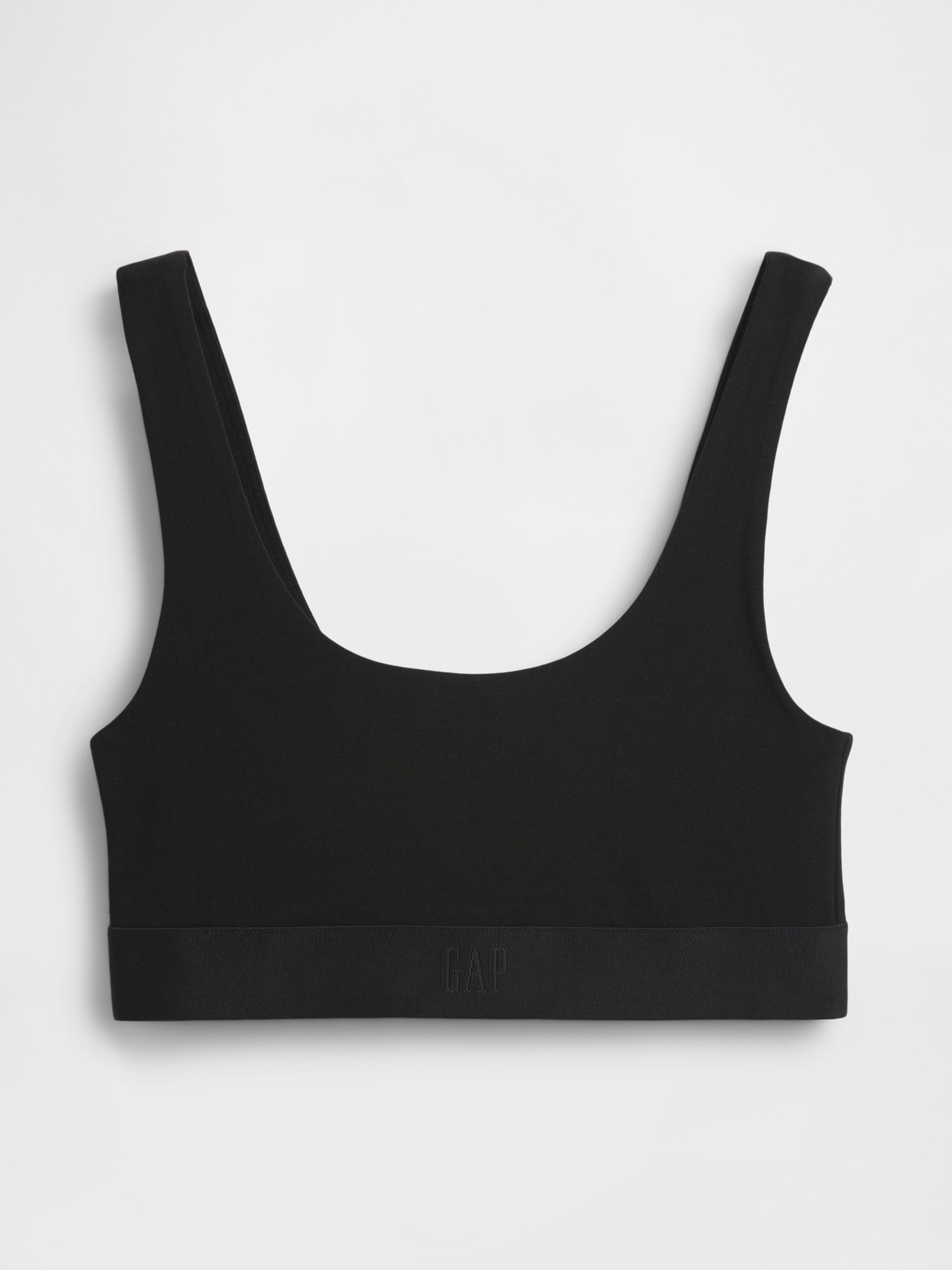 Organic Stretch Cotton Logo Bralette
