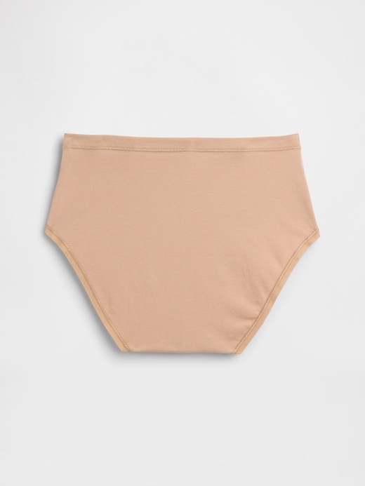 L'image numéro 6 présente Culotte bikini en coton biologique extensible