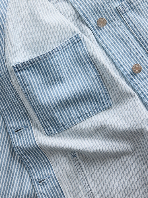 Image number 5 showing, Denim Stripe Chore Jacket