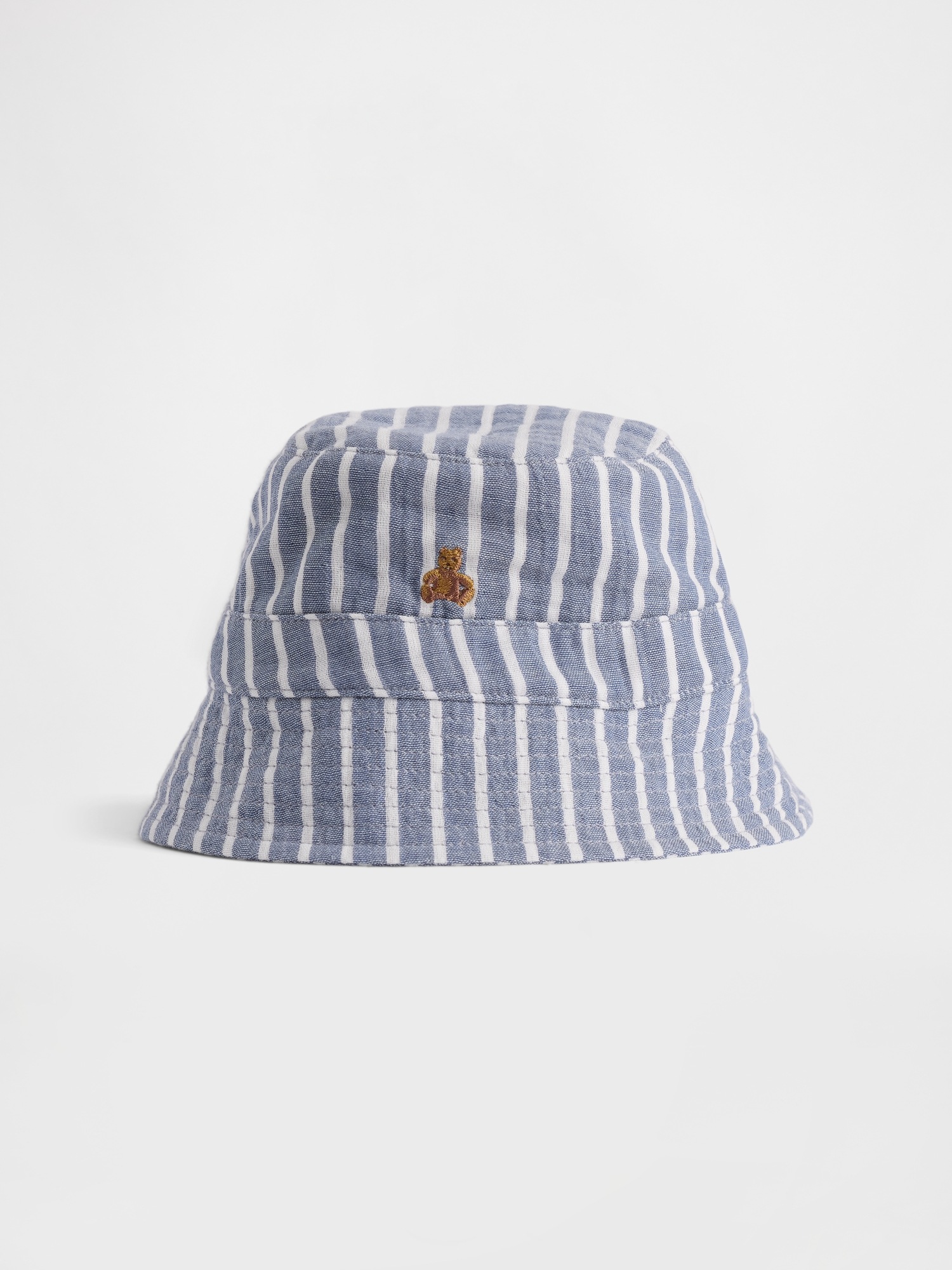 Baby Cotton Gauze Stripe Bucket Hat
