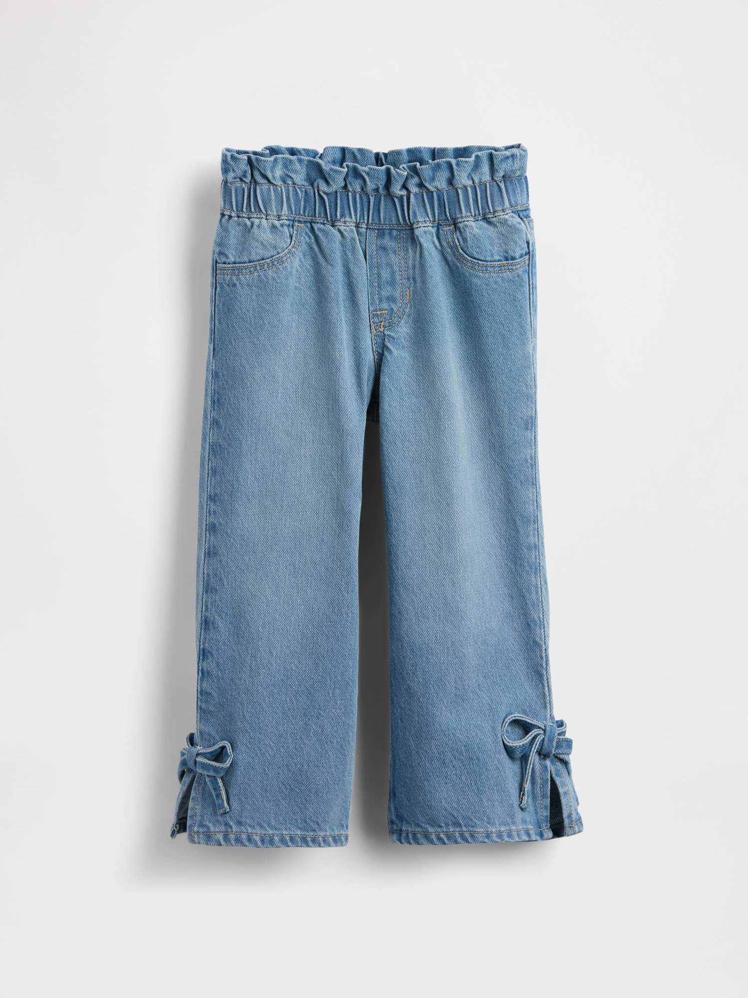 Baby & Toddler Bow Split-Hem Stride Jeans