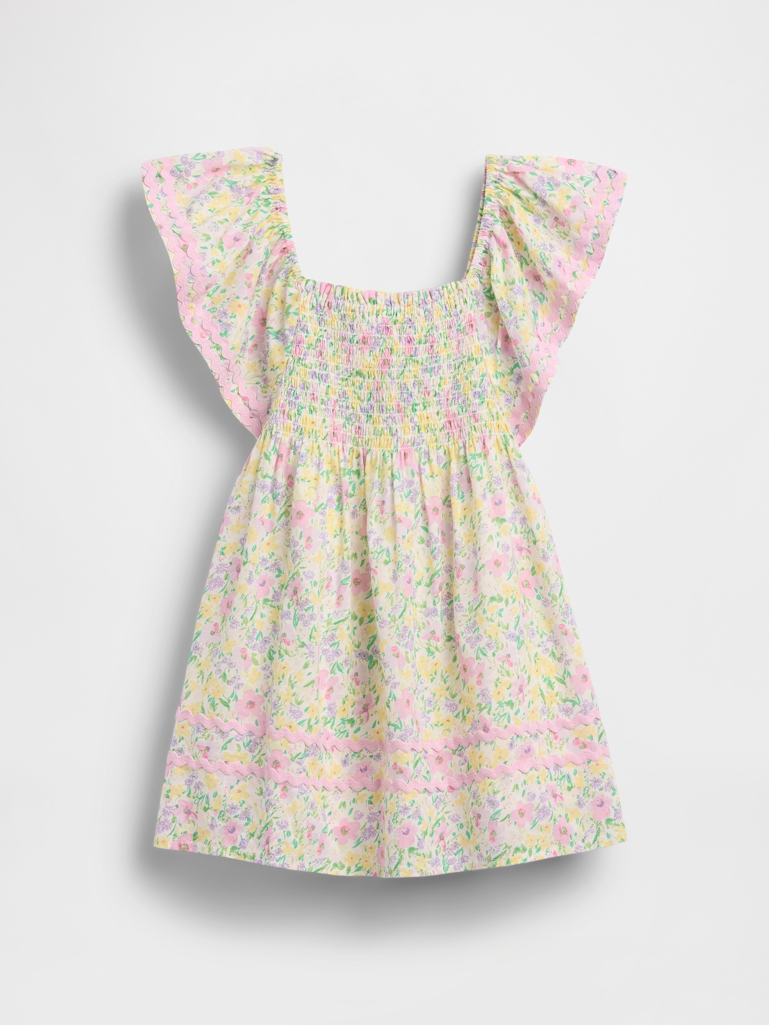 Baby & Toddler Smocked Flutter-Sleeve Dress