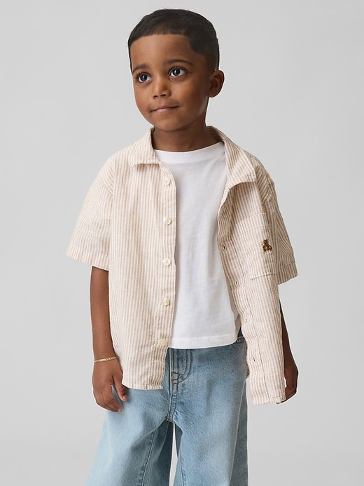 Image number 1 showing, Baby & Toddler Linen-Cotton Shirt
