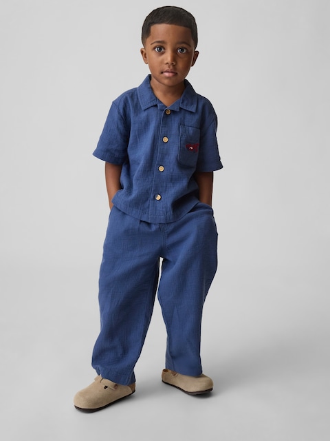 ENSEMBLE EN GAZE DE COTON POUR BÉBÉ ET TOUT-PETIT
