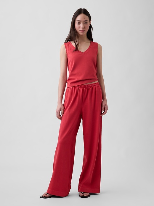 Image number 1 showing, Heavyweight Easy Wide-Leg Pants