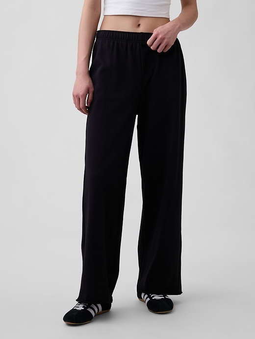 Image number 2 showing, VintageSoft Terry Wide-Leg Sweatpants