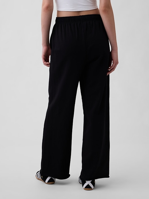 Image number 4 showing, VintageSoft Terry Wide-Leg Sweatpants