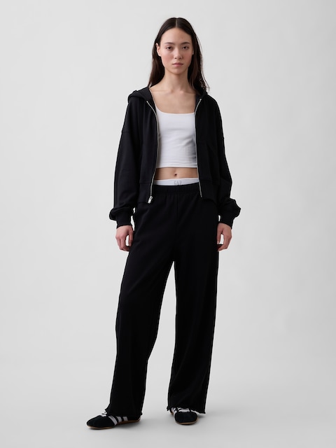 VintageSoft Terry Wide-Leg Sweatpants