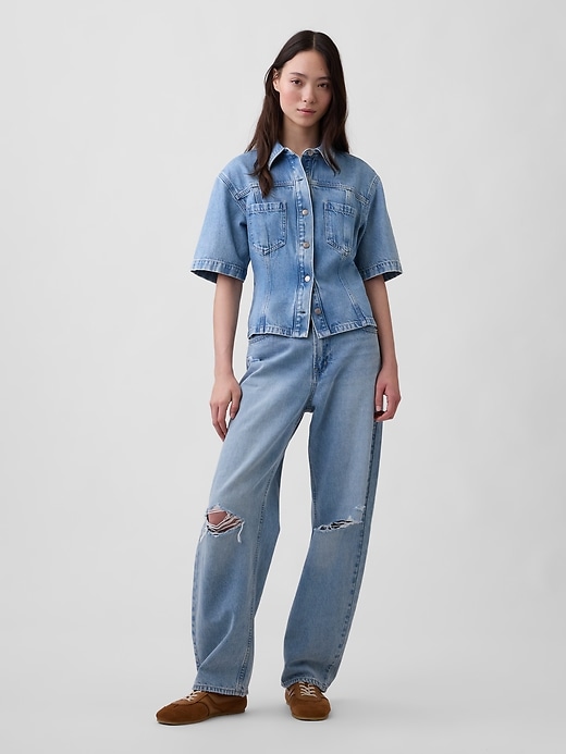 Image number 2 showing, UltraSoft Denim Pocket Shirt