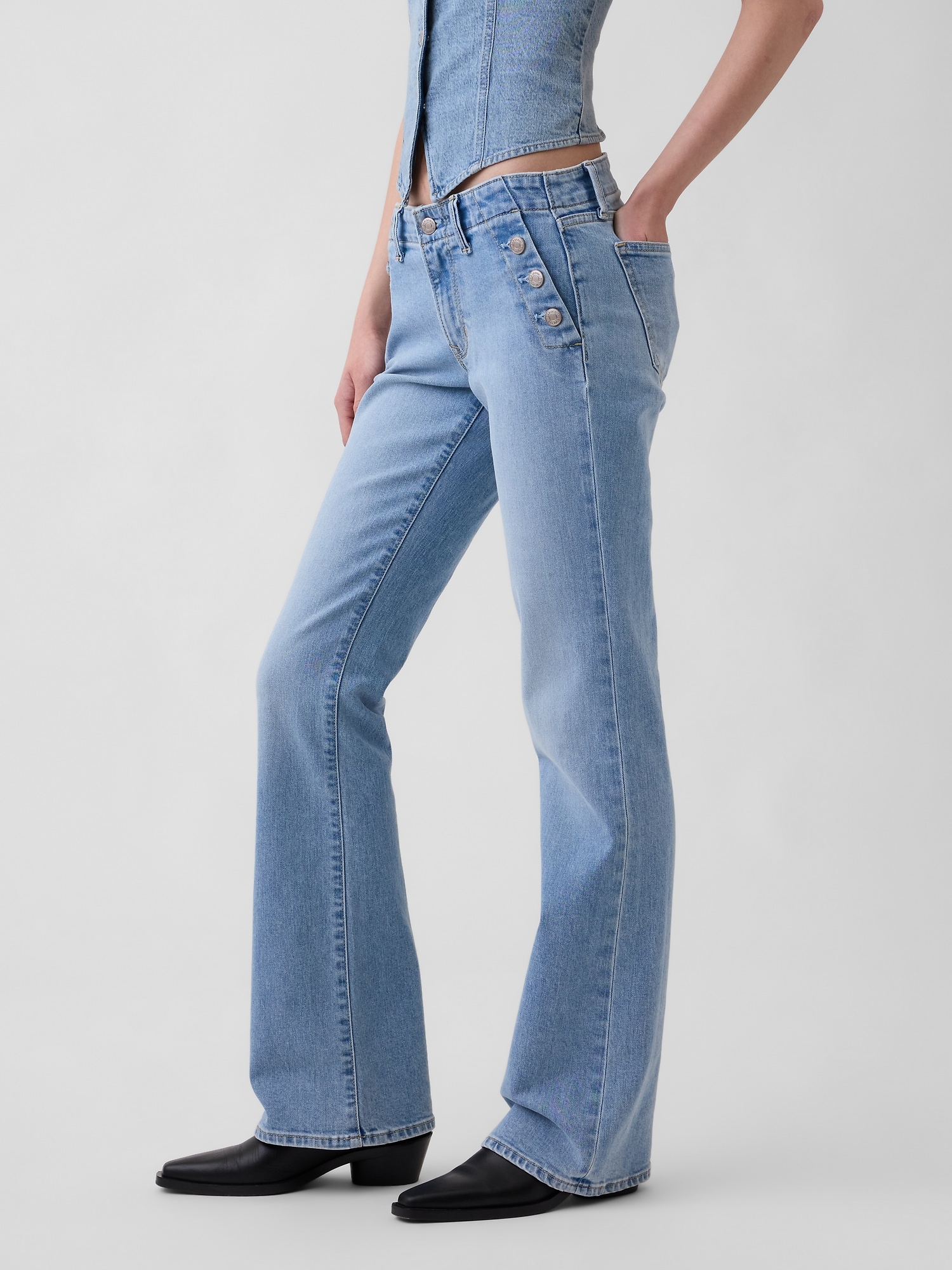 Low Rise Long & Lean Sailor Jeans