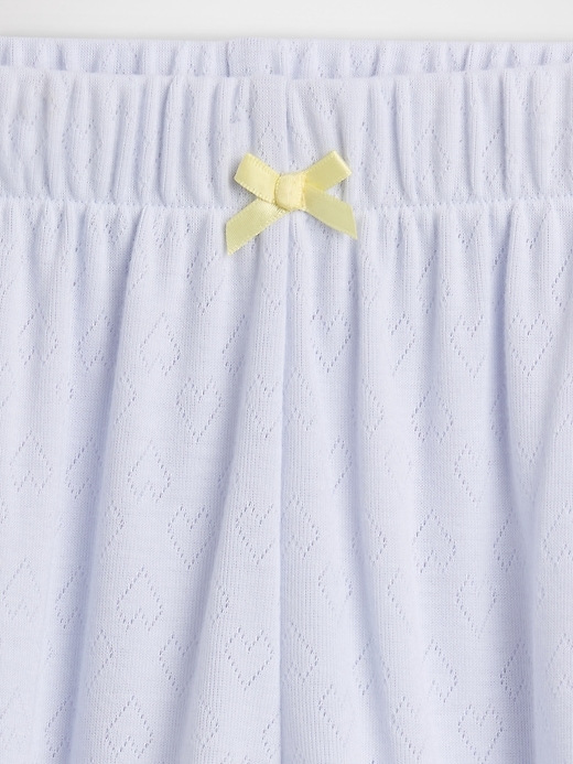 Image number 4 showing, Kids Recycled Pointelle PJ Shorts