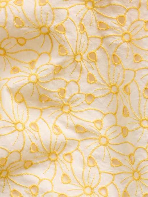 Image number 6 showing, Eyelet Seamed Drop-Waist Maxi Dress