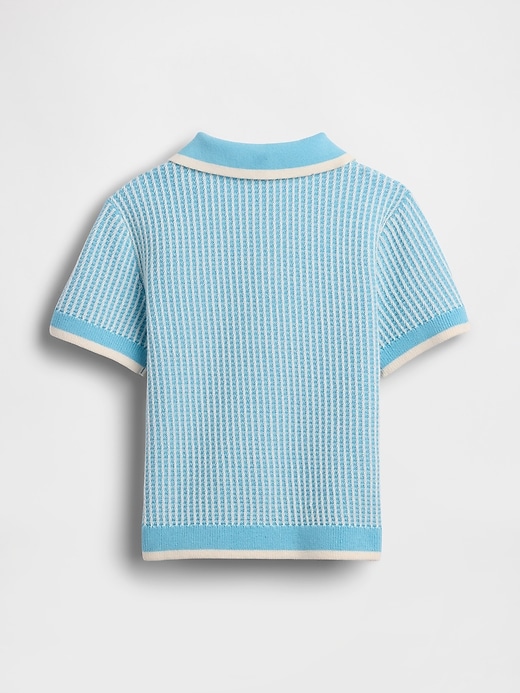 Image number 3 showing, Baby & Toddler Textured Sweater Polo