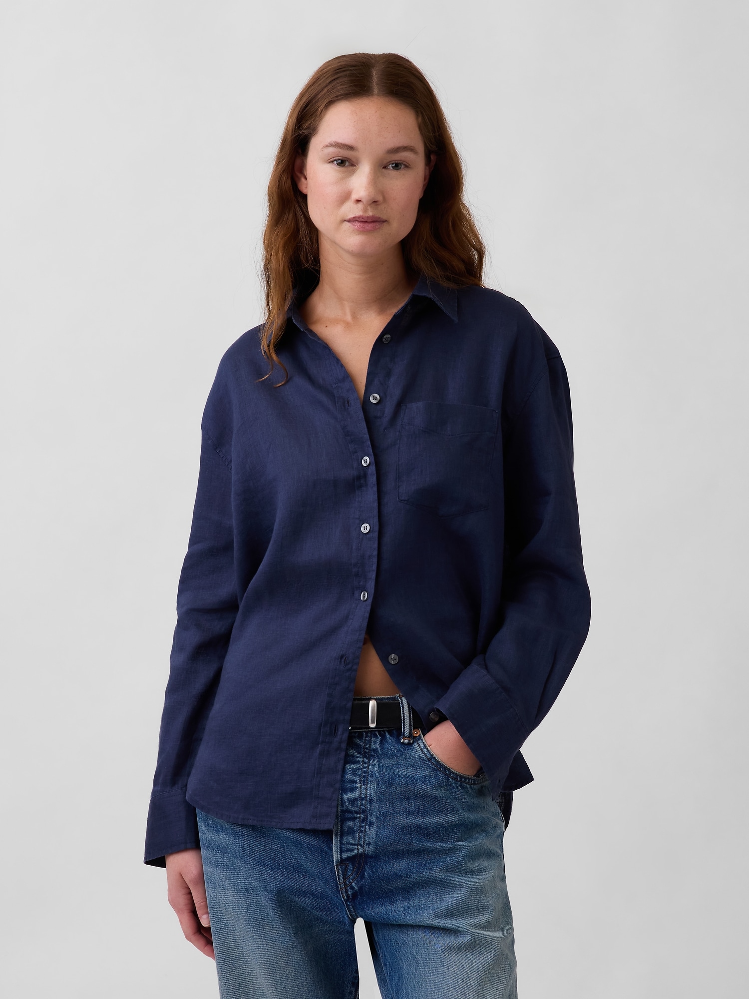 100% Linen Oversized Shirt