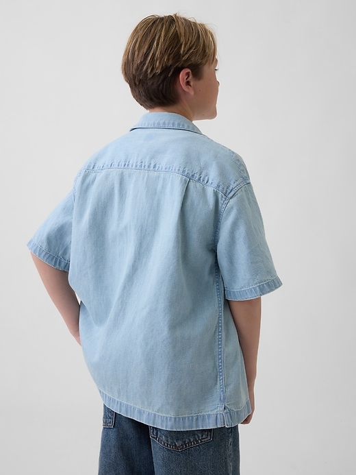 Image number 3 showing, Kids Denim Relaxed Shirt