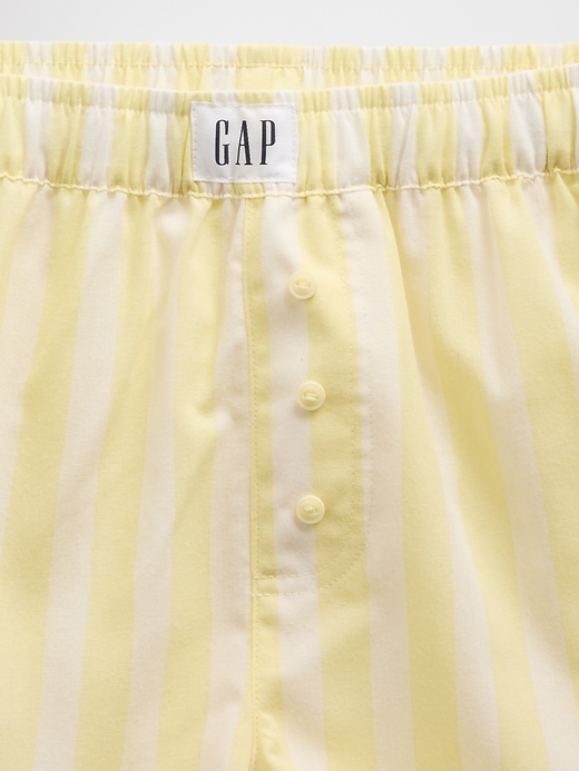 Image number 4 showing, Kids Recycled Poplin PJ Boxer Shorts