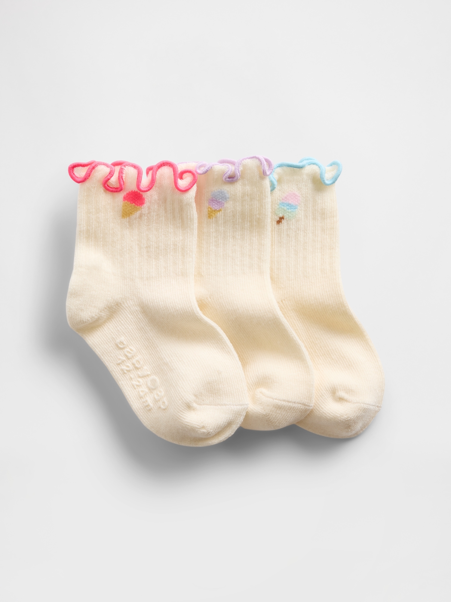 CHAUSSETTES À VOLANTS POUR BÉBÉ ET TOUT-PETIT (PAQUET DE 3 PAIRES)