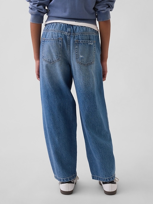 Image number 4 showing, Kids High Rise Easy Barrel Jeans