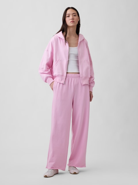 VintageSoft Terry Wide-Leg Sweatpants