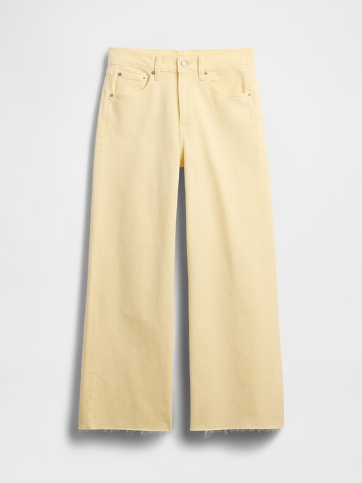 Image number 5 showing, High Rise Stride Wide-Leg Ankle Jeans