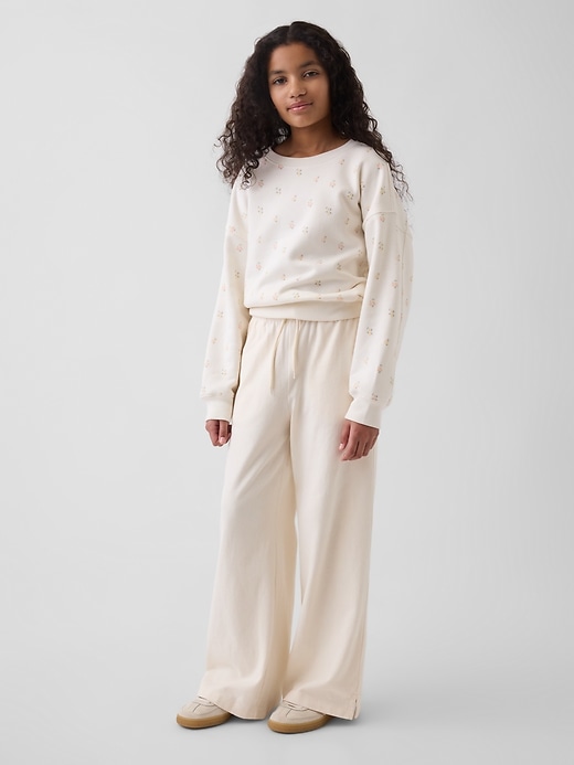 Image number 1 showing, Kids Relaxed Wide-Leg Pants