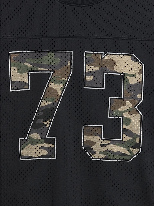 L'image numéro 5 présente T-shirt surdimensionné en maille de jersey à imprimé pour Enfant