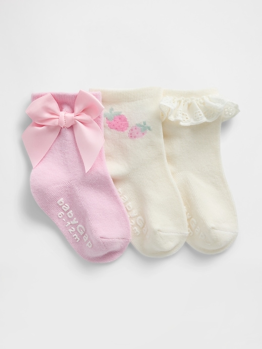 Image number 1 showing, Baby Crew Socks (3-Packs)
