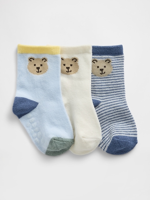 Image number 1 showing, Baby Brannan Bear Crew Socks (3-Pack)