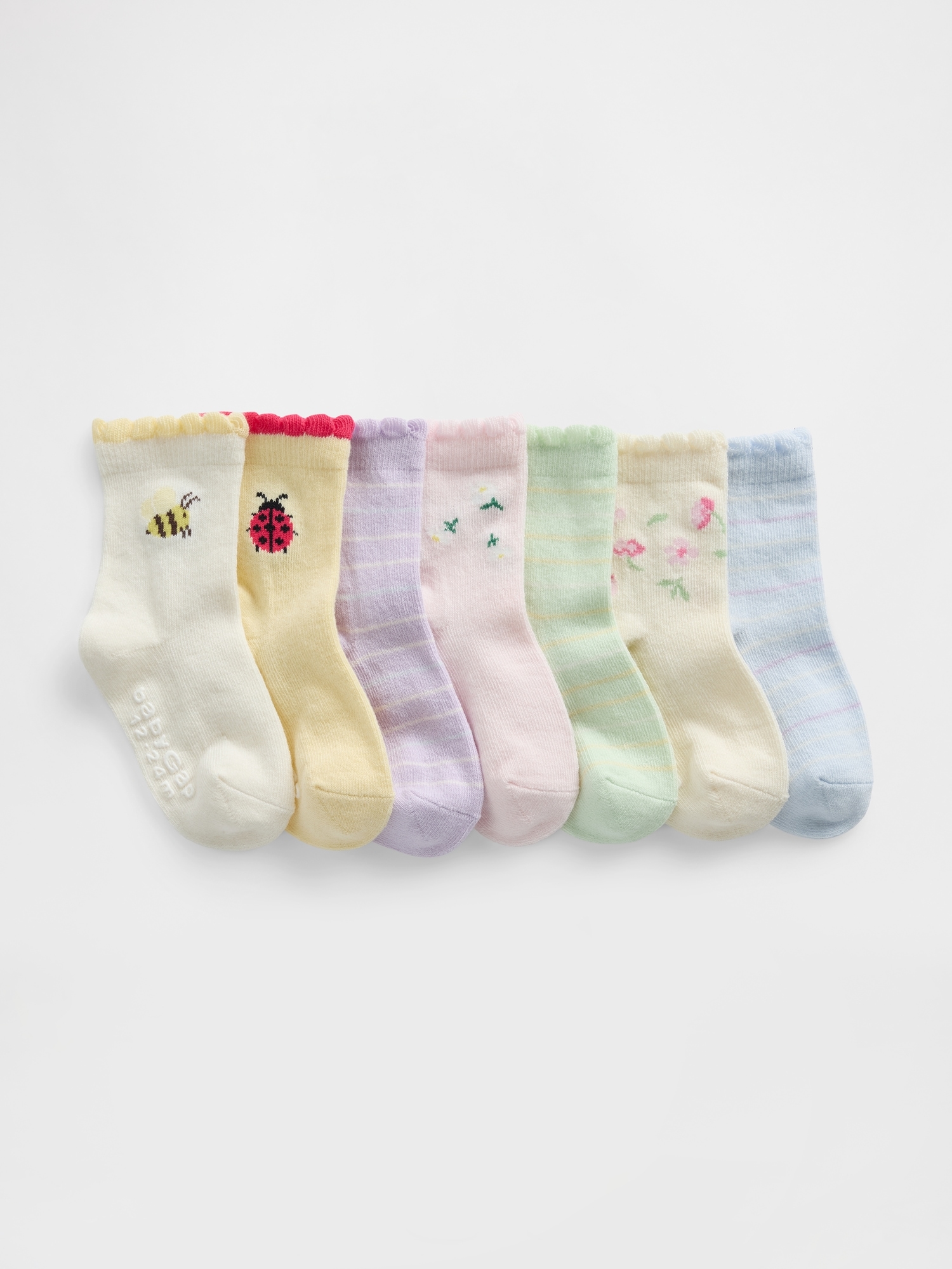 Baby & Toddler Ruffle Crew Socks (7-Pack)