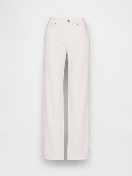 Image number 5 showing, Mid Rise Relaxed Straight Jeans