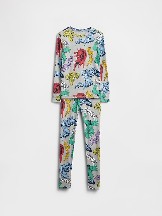 Image number 1 showing, Kids Marvel Organic Brushed Cotton PJ Set