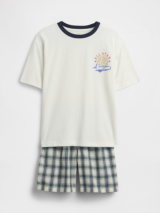 Image number 1 showing, Kids Recycled PJ Short Set