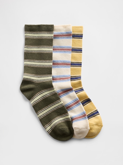 Image number 1 showing, Kids Stripe Socks (3-Pack)