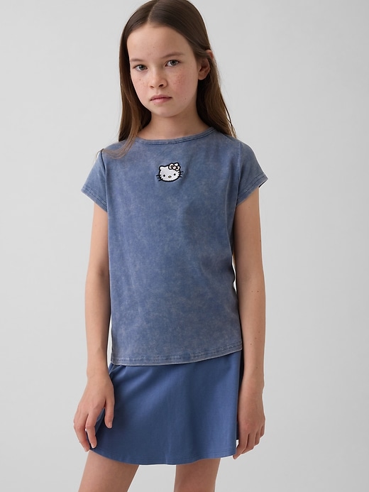 Image number 1 showing, Kids Cap-Sleeve Fitted T-Shirt