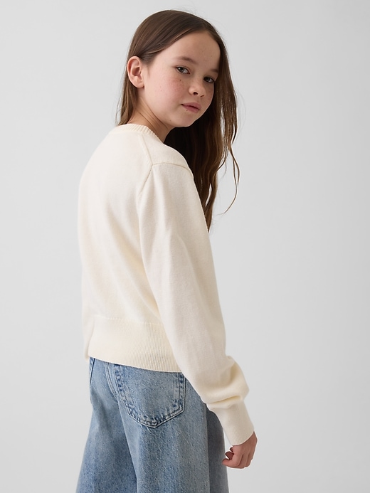 Image number 3 showing, Kids Relaxed Crop Cardigan
