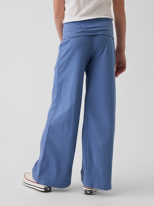 Image number 4 showing, Kids Wide-Leg Foldover Leggings