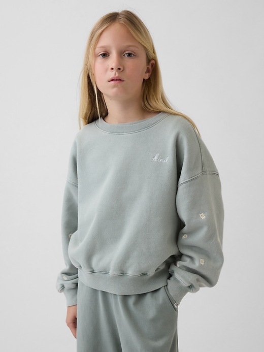 Image number 1 showing, Kids VintageSoft Wedge Crewneck Sweatshirt
