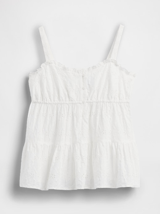 Image number 2 showing, Kids Tiered Eyelet Tank Top