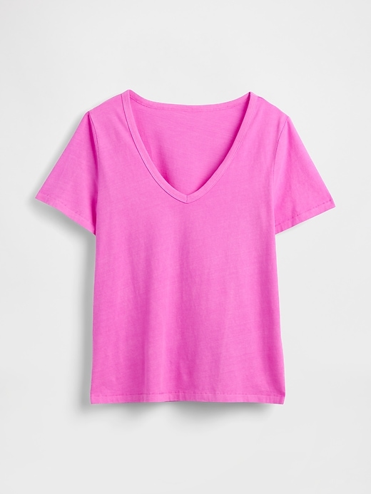 Image number 5 showing, Organic Cotton VintageSoft V-Neck T-Shirt