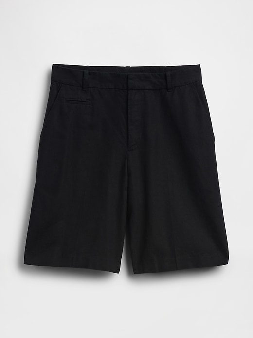 Image number 5 showing, 9" Low Rise Linen-Blend Trouser Shorts