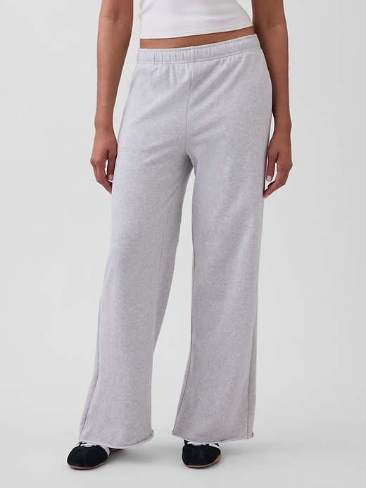 Image number 2 showing, VintageSoft Terry Wide-Leg Sweatpants