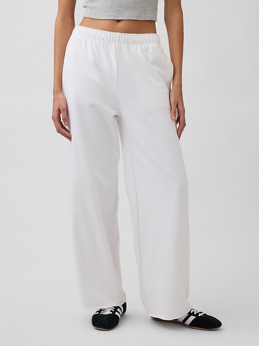 Image number 2 showing, VintageSoft Terry Wide-Leg Sweatpants
