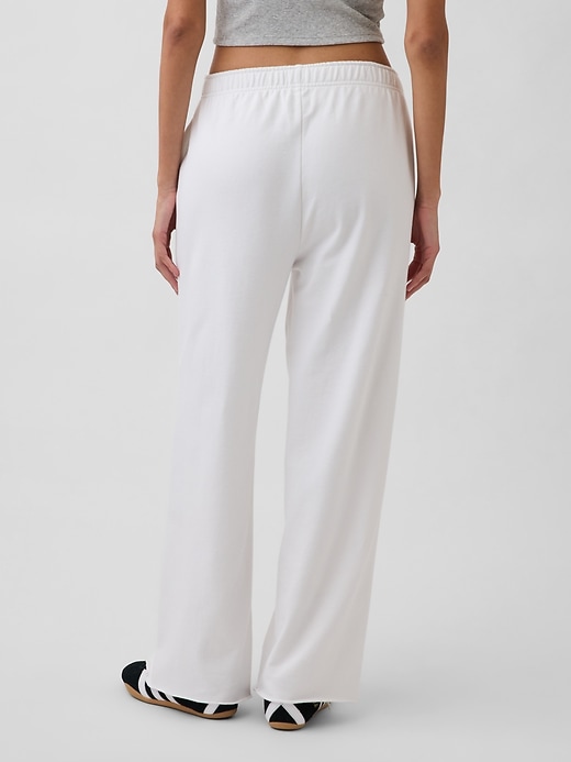 Image number 4 showing, VintageSoft Terry Wide-Leg Sweatpants