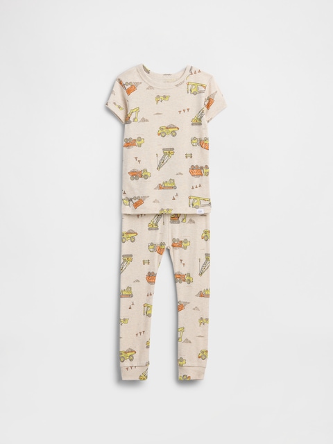 PYJAMA EN COTON BIOLOGIQUE BROSSÉ POUR BÉBÉ ET TOUT-PETIT