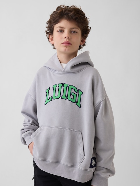 Kids Super Mario VintageSoft Relaxed Hoodie